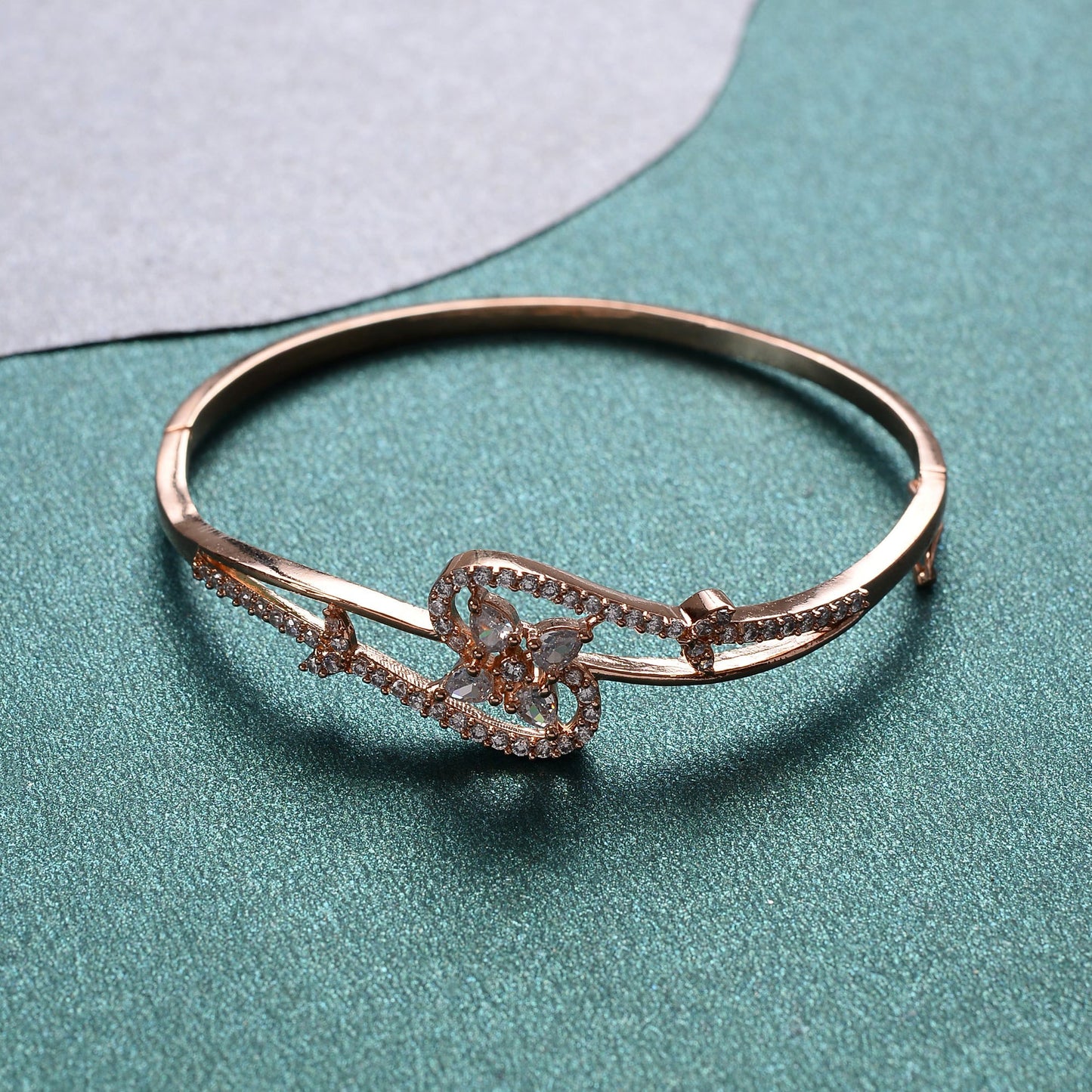 Miralune- Zirconia Studded Fancy Bracelet