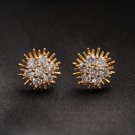 Auriellea- Stone Studded Zirconia Stud Earrings