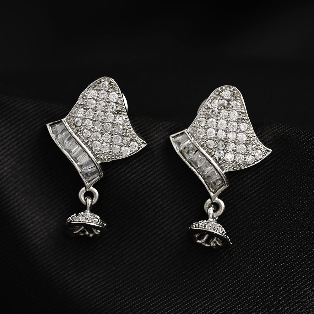 Aurabliss- Stone Studded Zirconia Stud Earrings