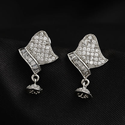 Aurabliss- Stone Studded Zirconia Stud Earrings