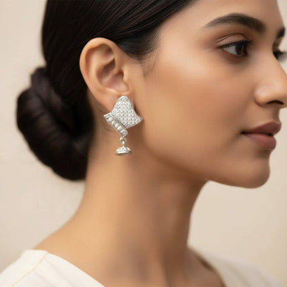 Aurabliss- Stone Studded Zirconia Stud Earrings