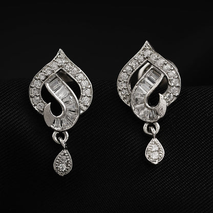 Noctavia- Stone Studded Zirconia Stud Earrings