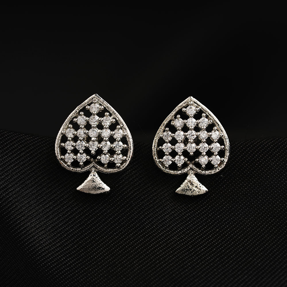 Auradia- Stone Studded Zirconia Stud Earrings