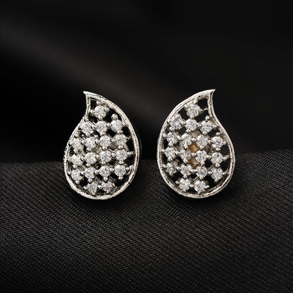 Moonlisse- Stone Studded Zirconia Stud Earrings