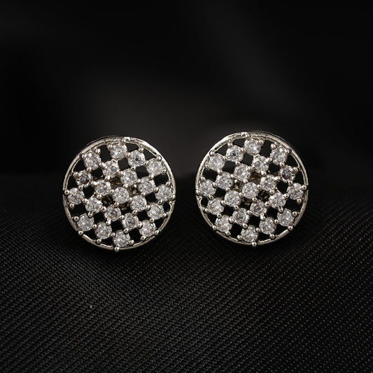 Aurylia- Stone Studded Zirconia Stud Earrings