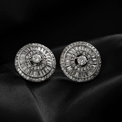 Eclipsea- Stone Studded Zirconia Stud Earrings