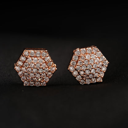 Luniela- Stone Studded Zirconia Stud Earrings