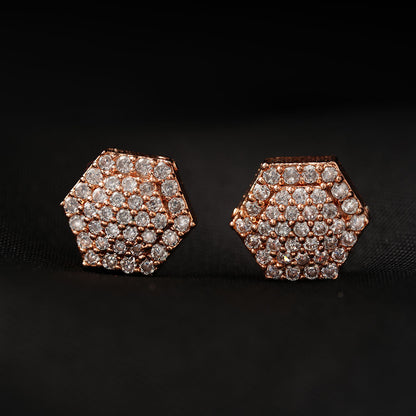 Luniela- Stone Studded Zirconia Stud Earrings