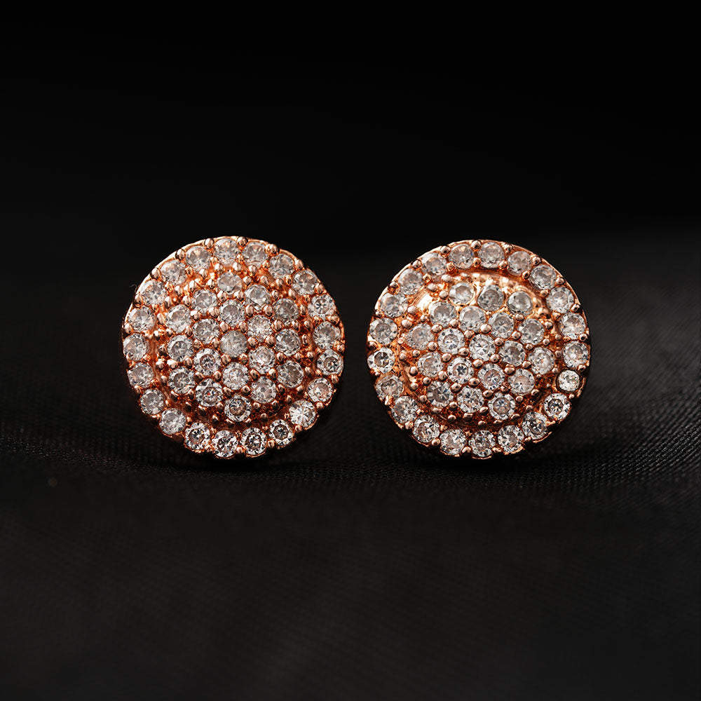 Asterelle- Stone Studded Zirconia Stud Earrings