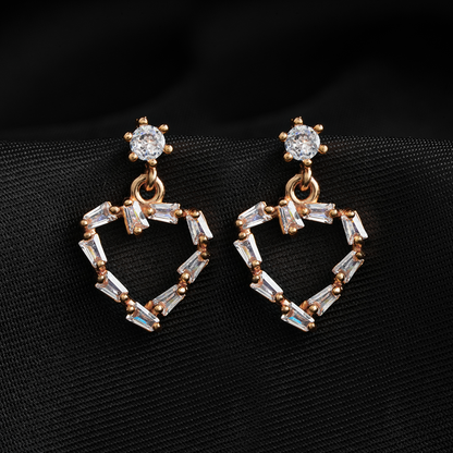 Noctabelle- Stone Studded Zirconia Dangler Earrings