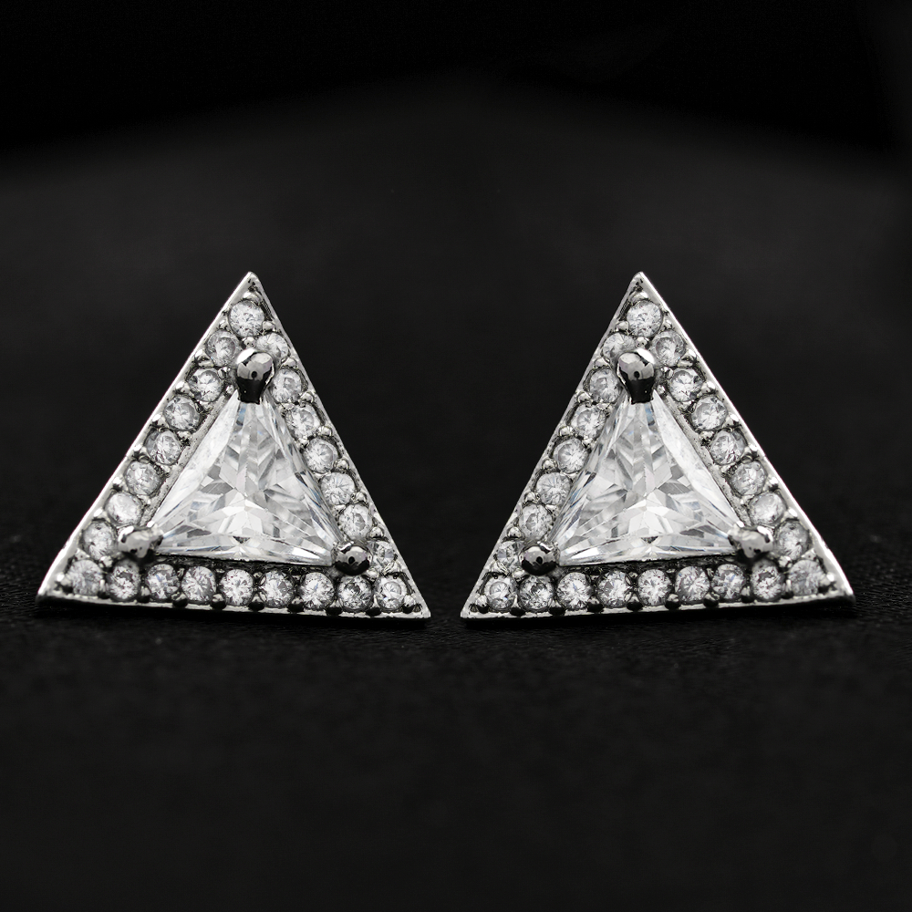 Lunissea- Stone Studded Zirconia Stud Earrings