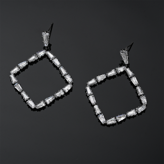 Glowria Star- Stone Studded Zirconia Dangler Earrings