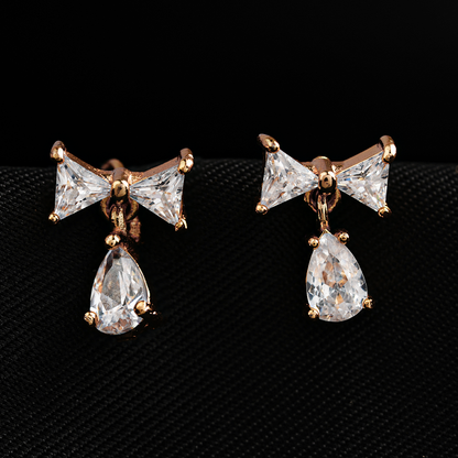 Asterellea- Stone Studded Zirconia Stud Earrings
