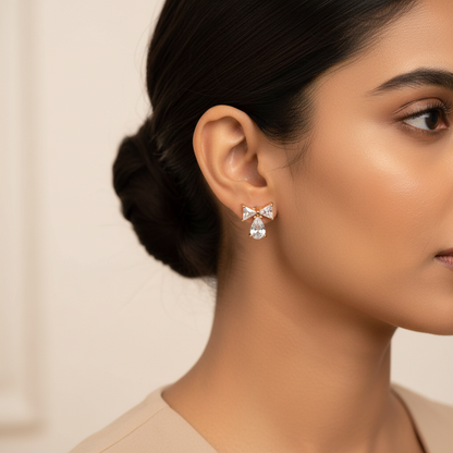 Asterellea- Stone Studded Zirconia Stud Earrings