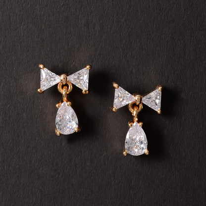 Asterellea- Stone Studded Zirconia Stud Earrings