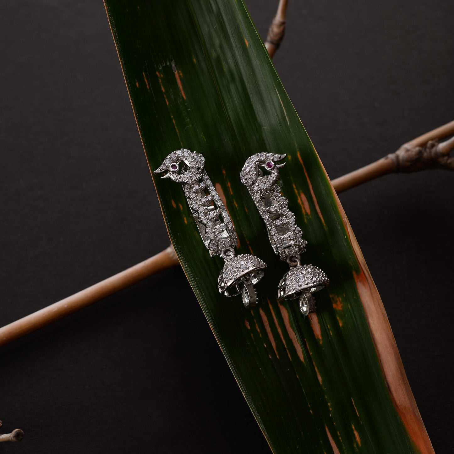 Stellosia- Stone Studded Zirconia Dangler Earrings