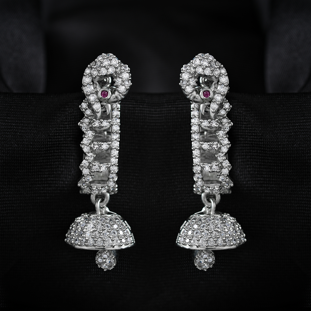 Stellosia- Stone Studded Zirconia Dangler Earrings
