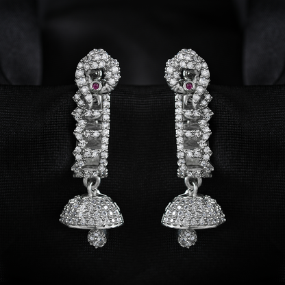 Stellosia- Stone Studded Zirconia Dangler Earrings