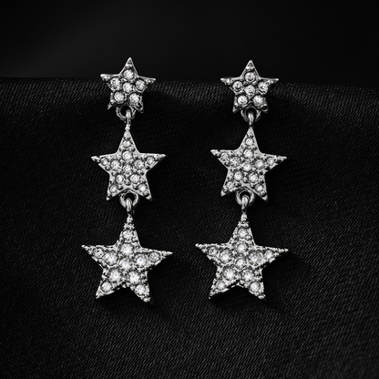 Lumisielle- Stone Studded Zirconia Dangler Earrings
