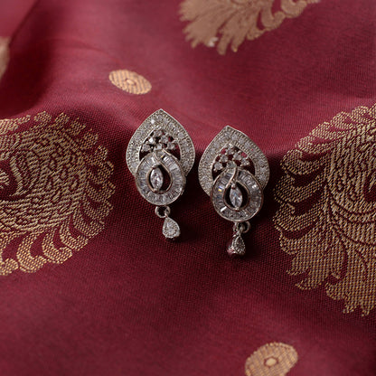 Astrylia- Stone Studded Zirconia Stud Earrings