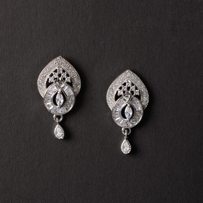 Astrylia- Stone Studded Zirconia Stud Earrings