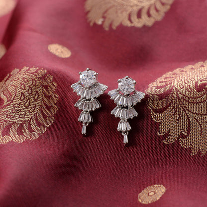 Nebulisse- Stone Studded Zirconia Stud Earrings