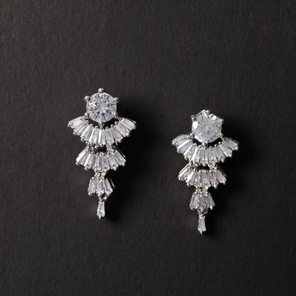 Nebulisse- Stone Studded Zirconia Stud Earrings