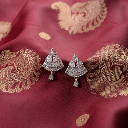 Astraelia- Stone Studded Zirconia Stud Earrings