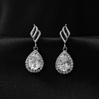 Moonthera- Stone Studded Zirconia Stud Earrings