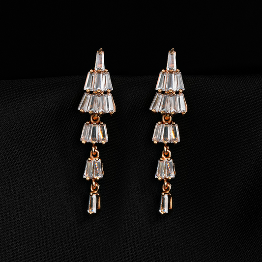Eveloria- Stone studded Zirconia Drop Earrings