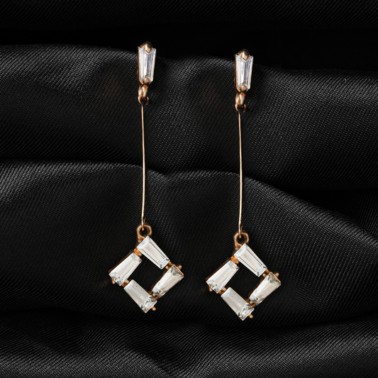 Astravia- Stone Studded Dangler Earrings