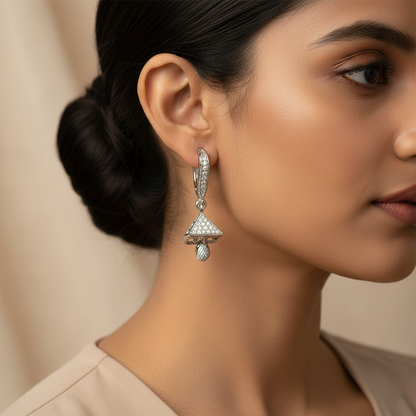 Noira- Stone studded stud earrings