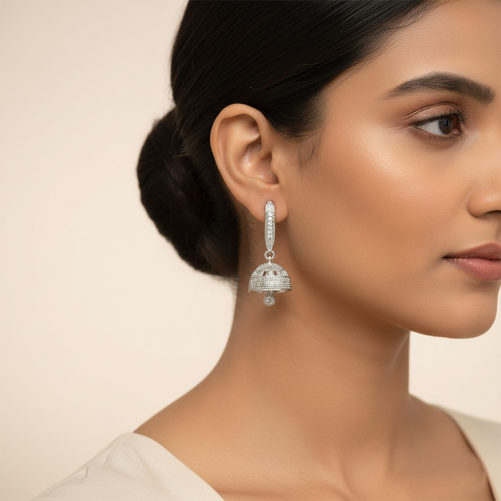 Véla- Stone studded stud earrings