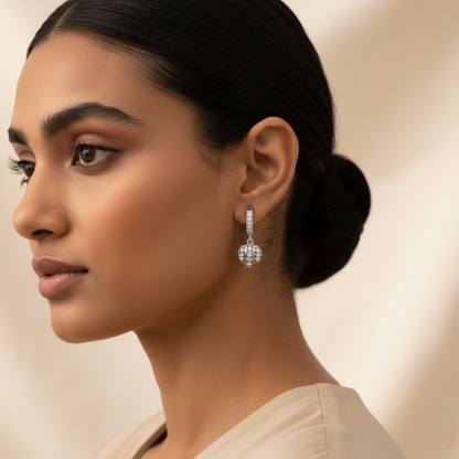 Zyra- Stone studded stud earrings