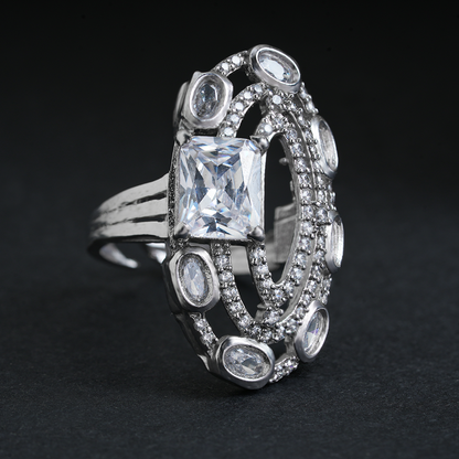 Cosmella- Stone studded Zirconia Ring