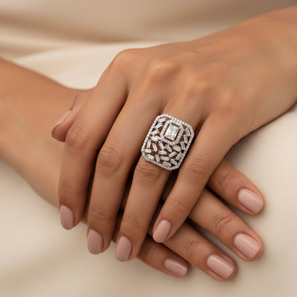 Darielle- Stone studded Zirconia Ring