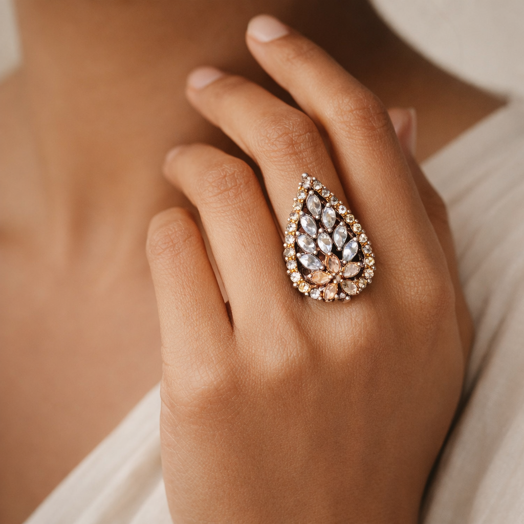 Nebuline- Stone studded Zirconia Ring