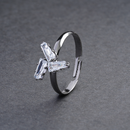 Celestique- Stone studded Blackpolish Star Fancy Rings