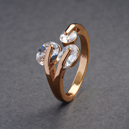 Mirelia- Stone studded Rosegold Fancy Rings