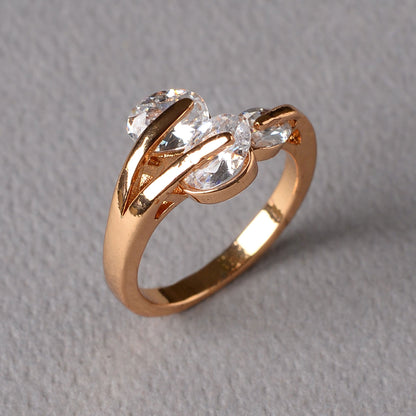 Mirelia- Stone studded Rosegold Fancy Rings