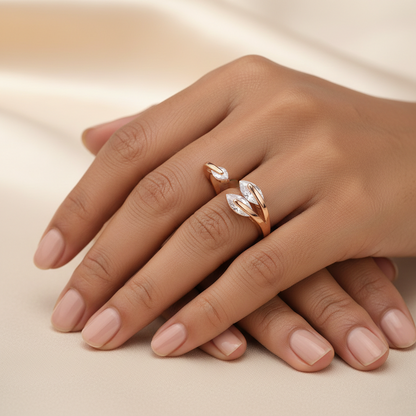 Astriona- Stone studded Rosegold Fancy Rings