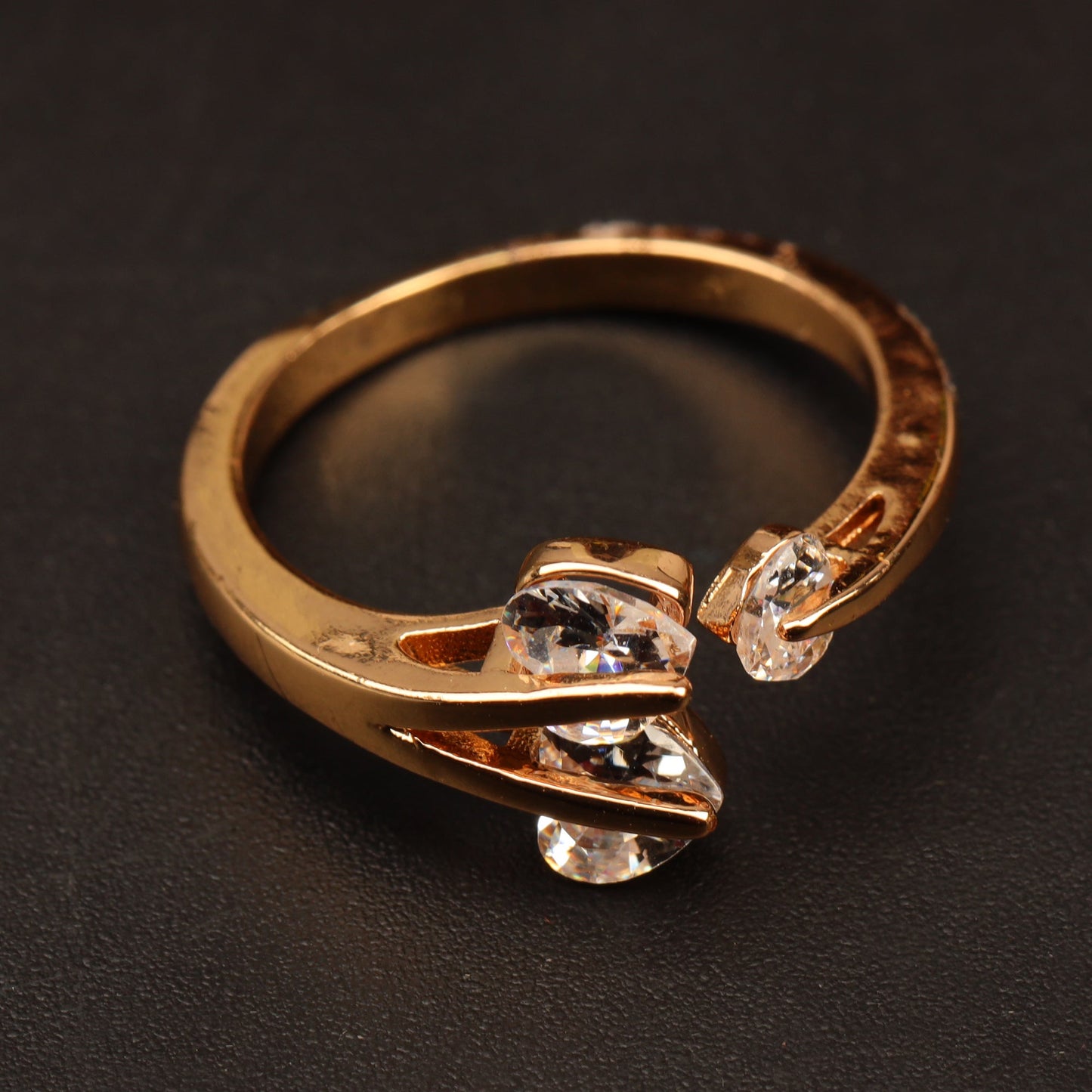 Galaxira- Stone studded Rosegold Fancy Rings