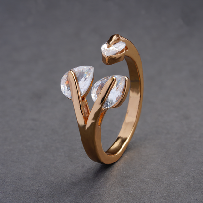 Marielle Mist- Stone studded Rosegold Fancy Rings