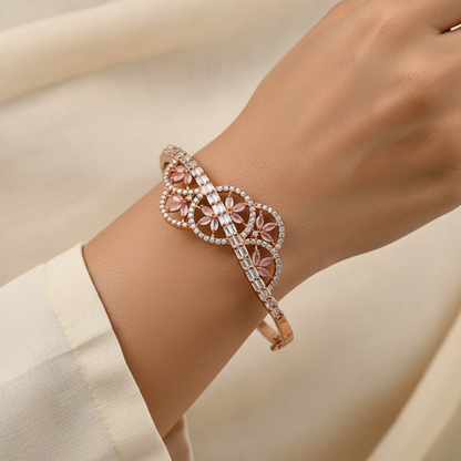 Astraevia- Stone Studded Zirconia Bracelet