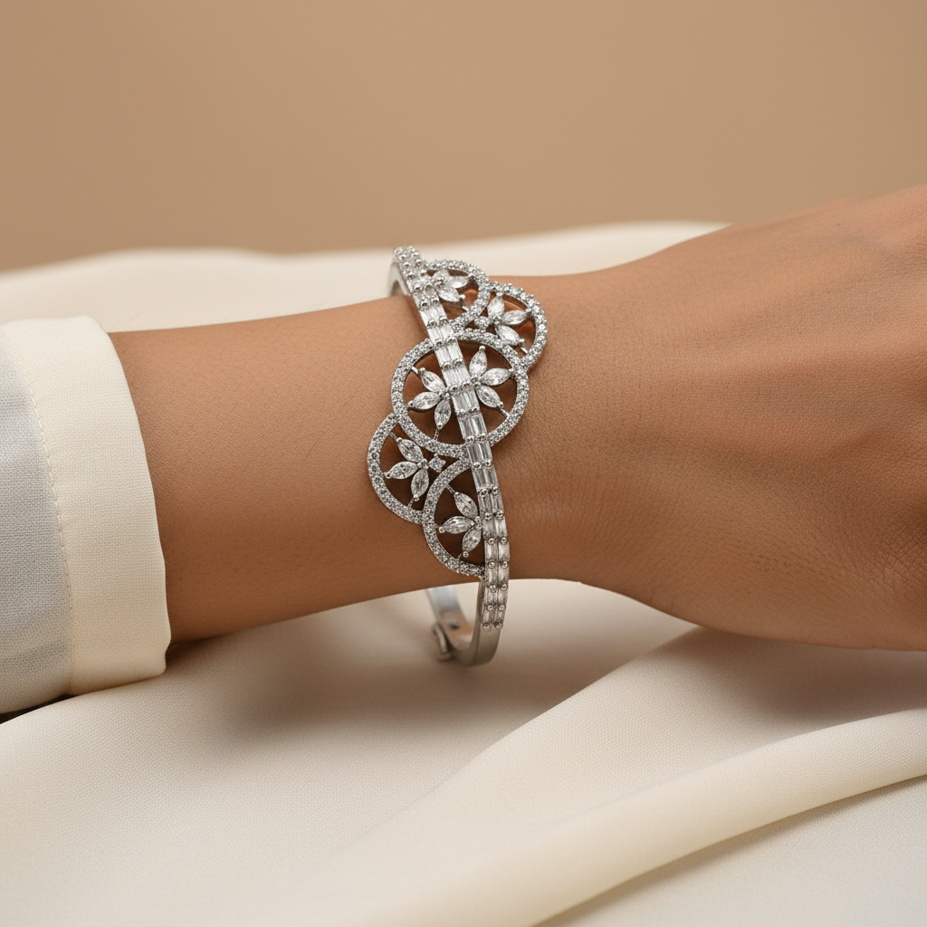 Astraevia- Stone Studded Zirconia Bracelet