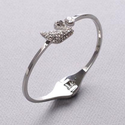 Etherielle- Peacock Zirconia Studded Fancy Bracelet