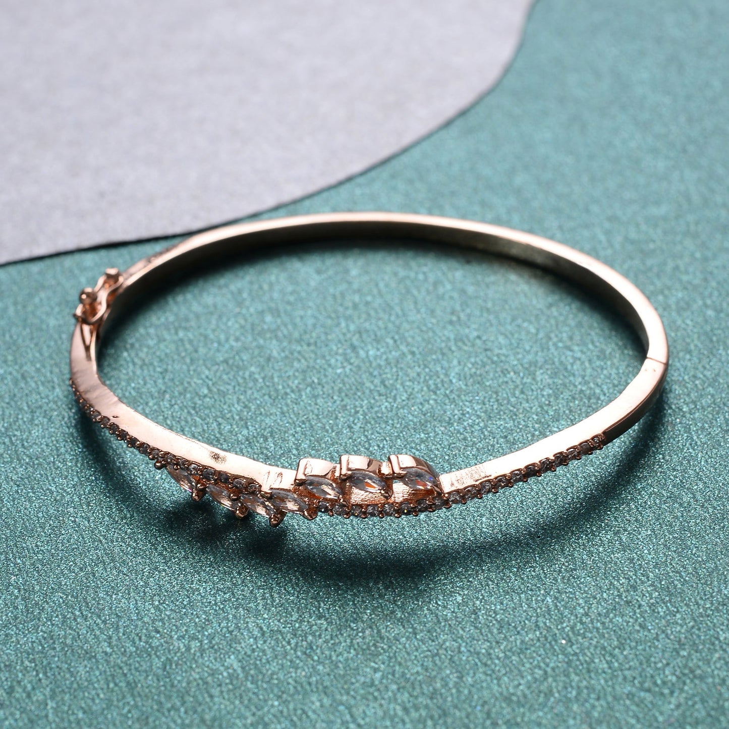 Dreamelle- Zirconia Studded Fancy Bracelet