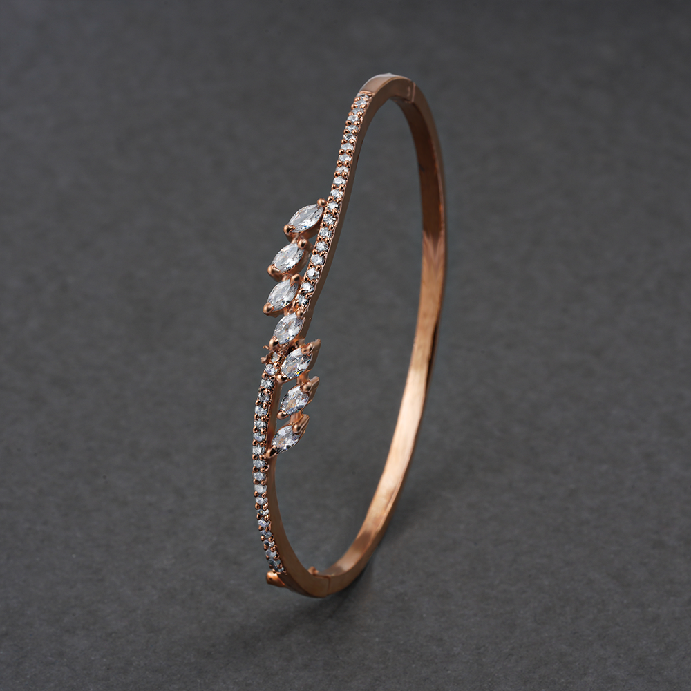 Dreamelle- Zirconia Studded Fancy Bracelet