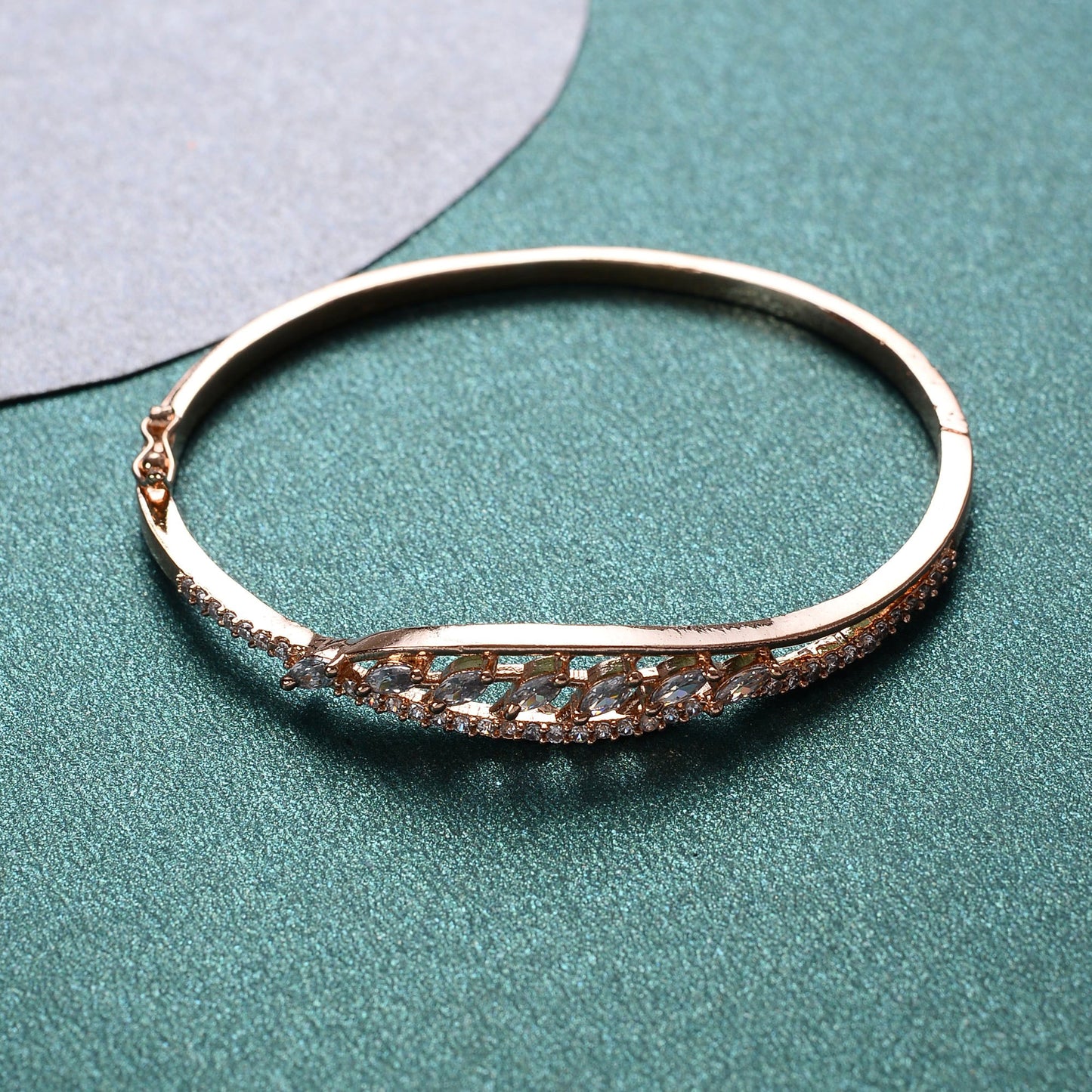 Isoria- Zirconia Studded Fancy Bracelet