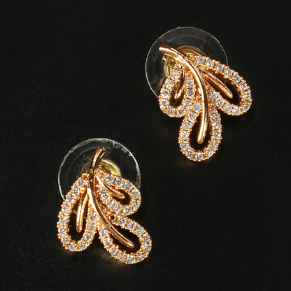 Lunavelle- Stone Studded Zirconia Stud Earrings